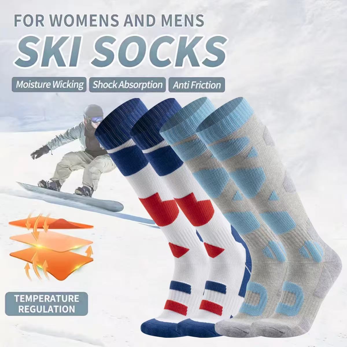 Thermal Sock Winter - Termal Kışlık Kayak Çorapları Kalın Pamuklu