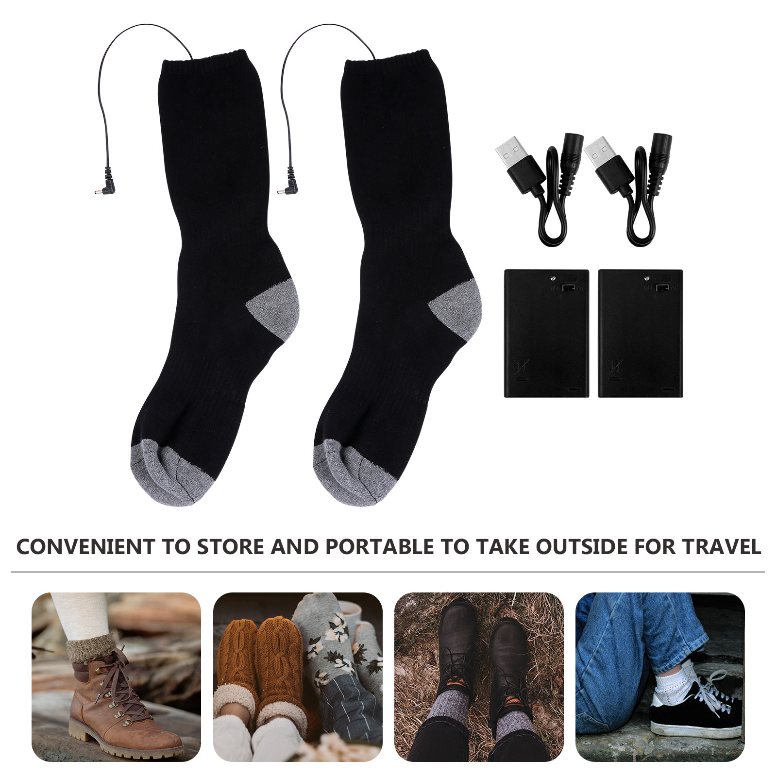 1 Set Isıtmalı Çorap USB Elekt - Thermal Sock Winter incelemesi ve fiyatı